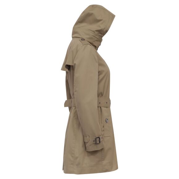 Burberry Brit Single-Breasted Belted Short Trench Coat in Cotton - Picture 2 of 6